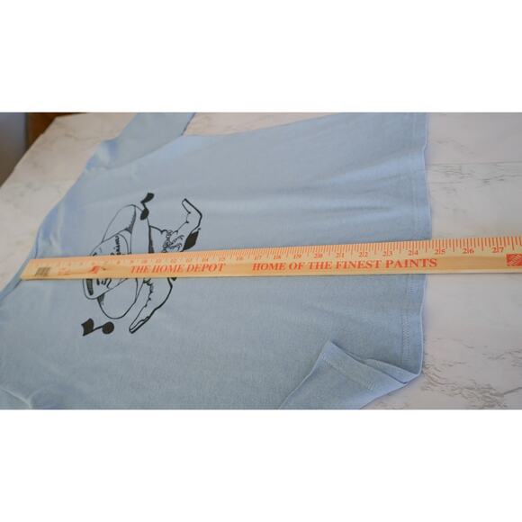 Vtg 90s Jerzees USA Western Graphic Tee M Cowboy Logo Uniform Shirt Rodeo Retro - Picture 11 of 14